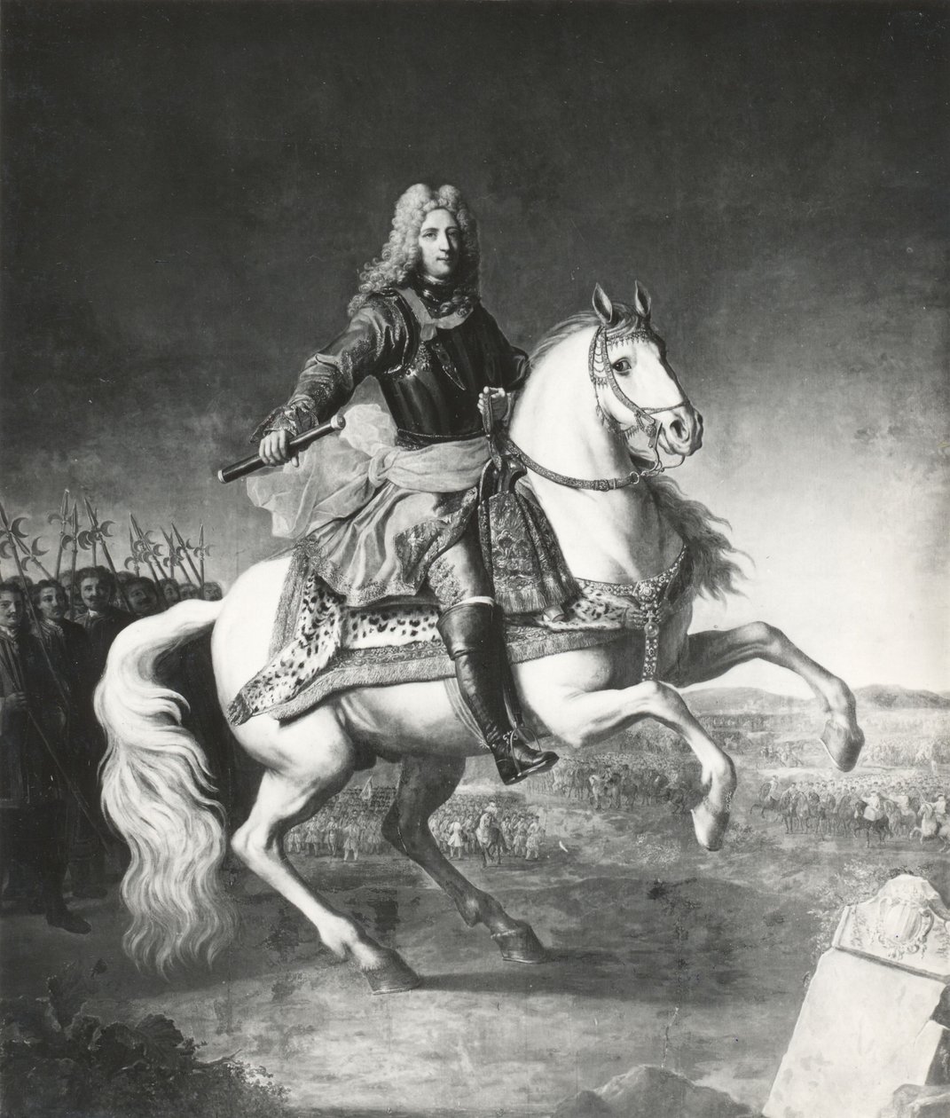 Reiterporträt von Jean-Philippe-Eugène de Merode-Westerloo von Jacob van Schuppen