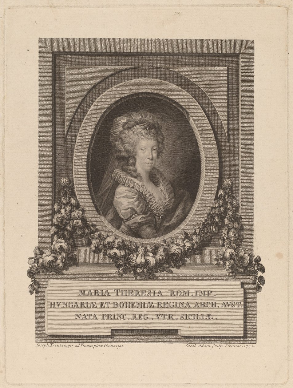 Marie-Thérèse, Heilige Römische Kaiserin, 1792 von Jacob Adam