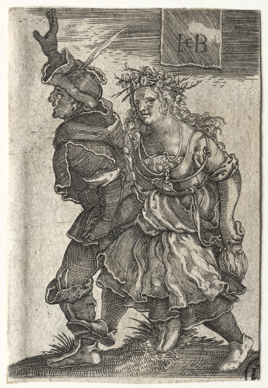 Ein tanzendes Bauernpaar von Jacob Binck