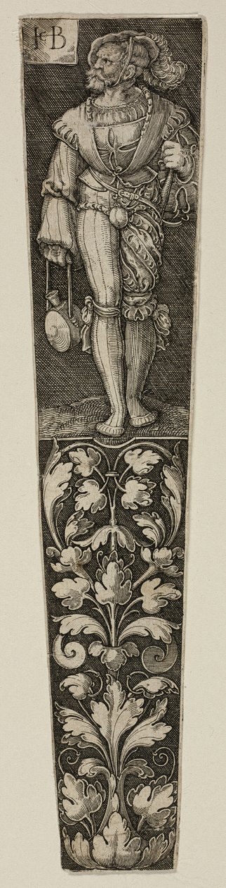 Dolchsheide mit einem Landsknecht von Jacob Binck