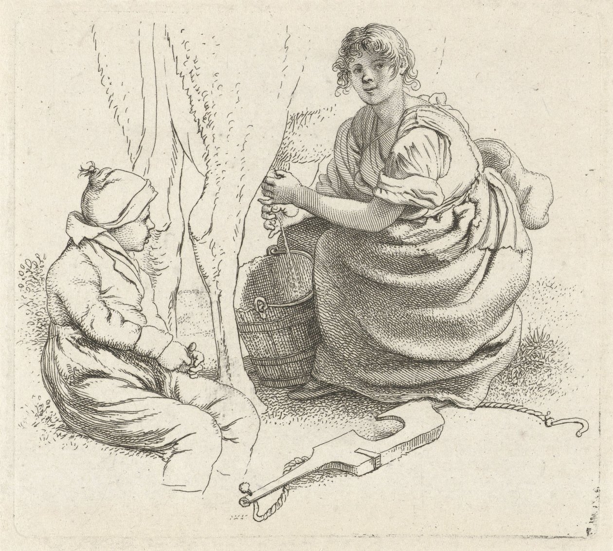 Melkende Frau von Jacob Ernst Marcus