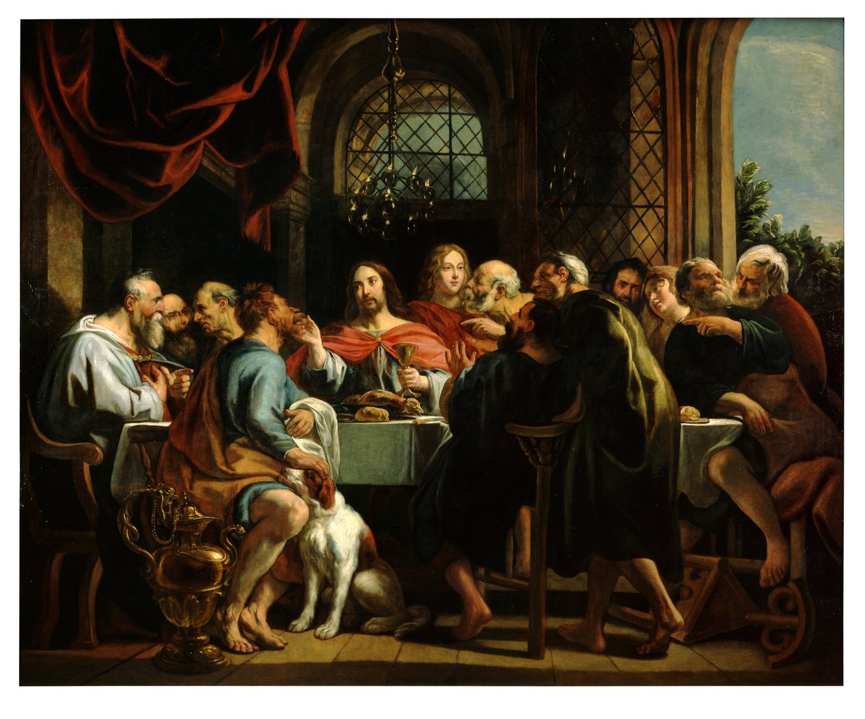 Das letzte Abendmahl von Jacob Jordaens