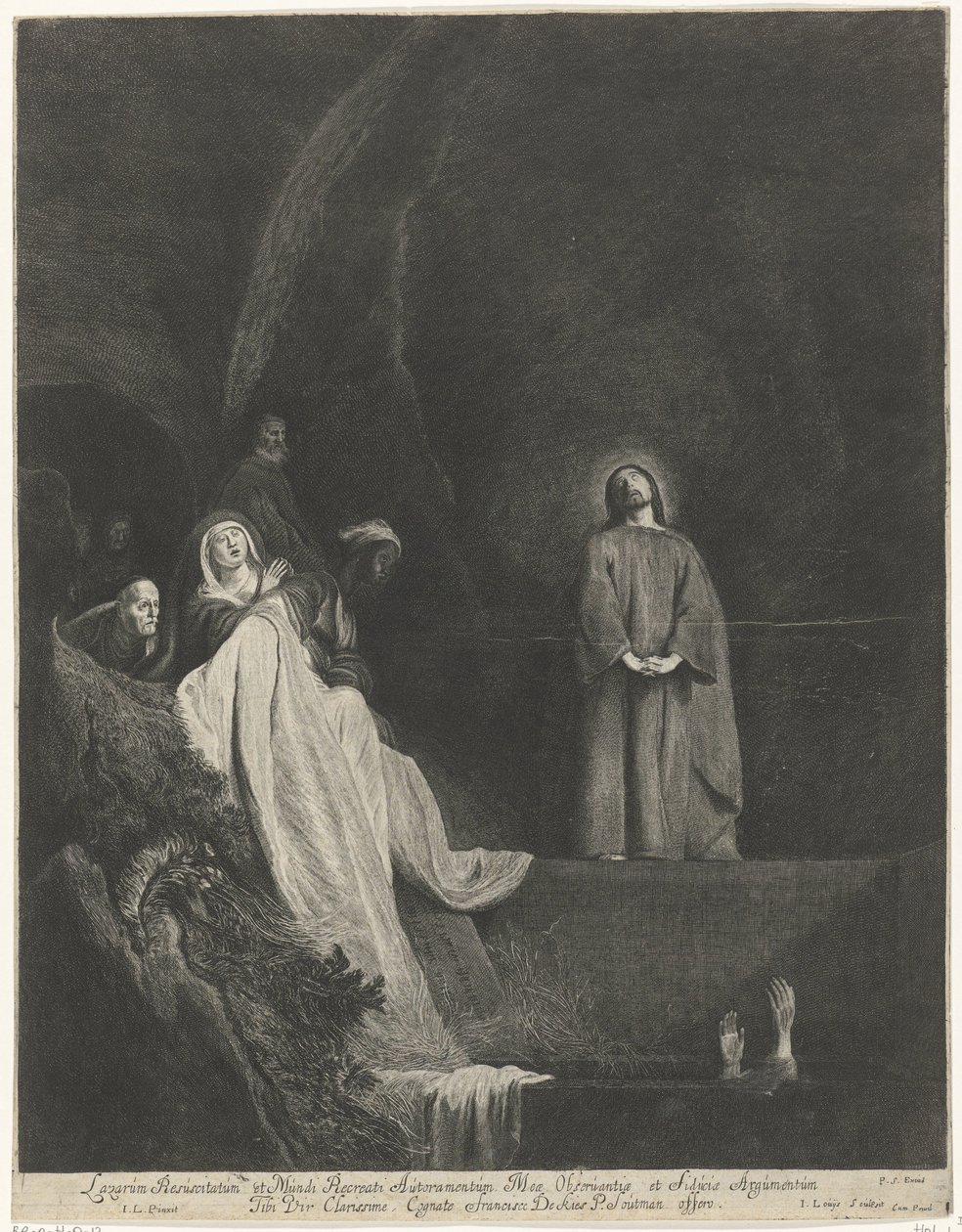 Auferweckung des Lazarus von Jacob Louys