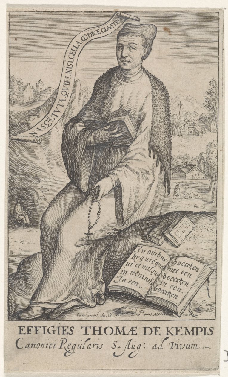 Porträt von Thomas à Kempis von Jacob Matham (attributed to)