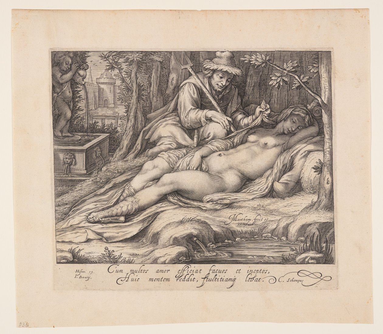 Cimon und Iphigenia von Jacob Matham