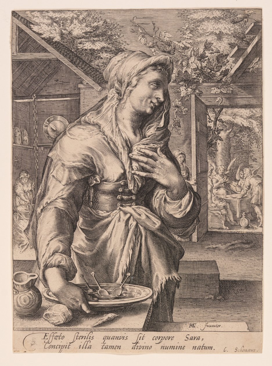 Sarah, aus Die Frauen der Patriarchen von Jacob Matham