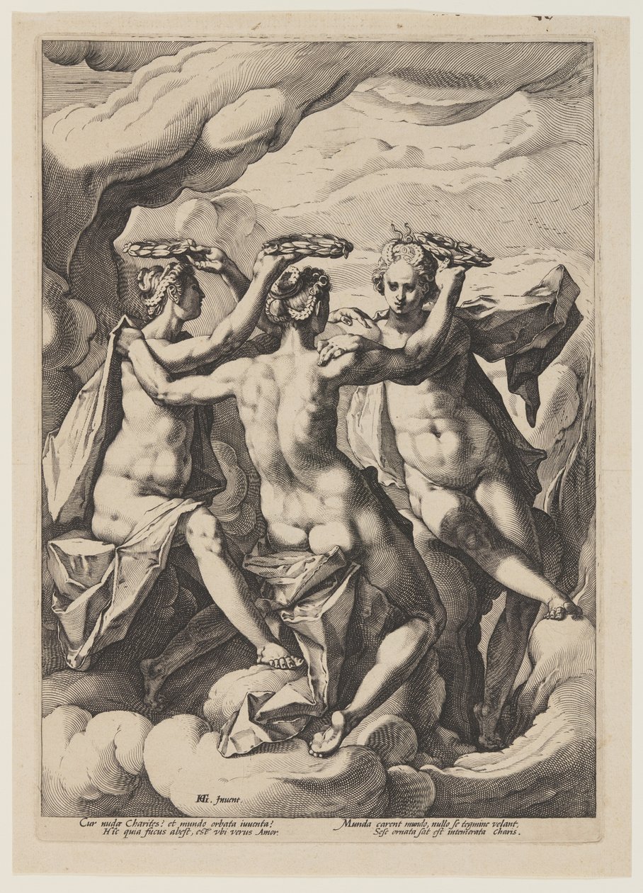 Die drei Grazien von Jacob Matham