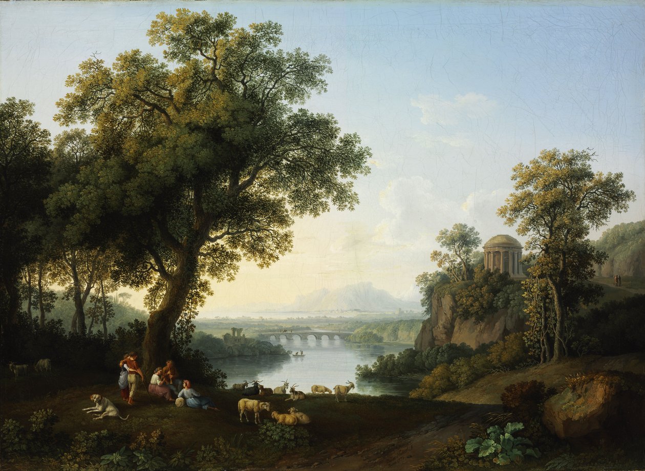 Flusslandschaft von Jacob Philipp Hackert