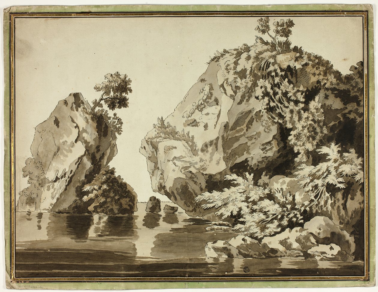 Felsen und Wasser von Jacob Philipp Hackert