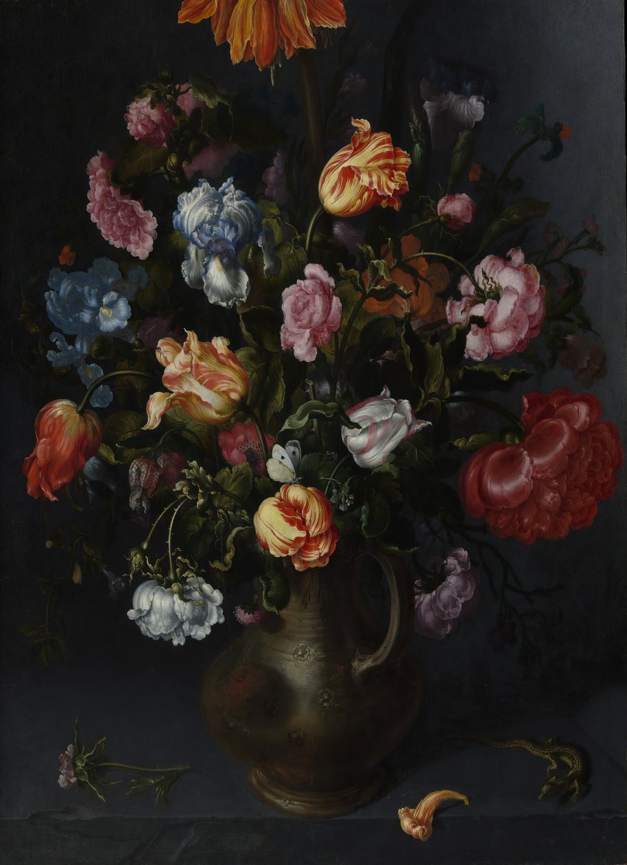 Eine Vase mit Blumen von Jacob Vosmaer
