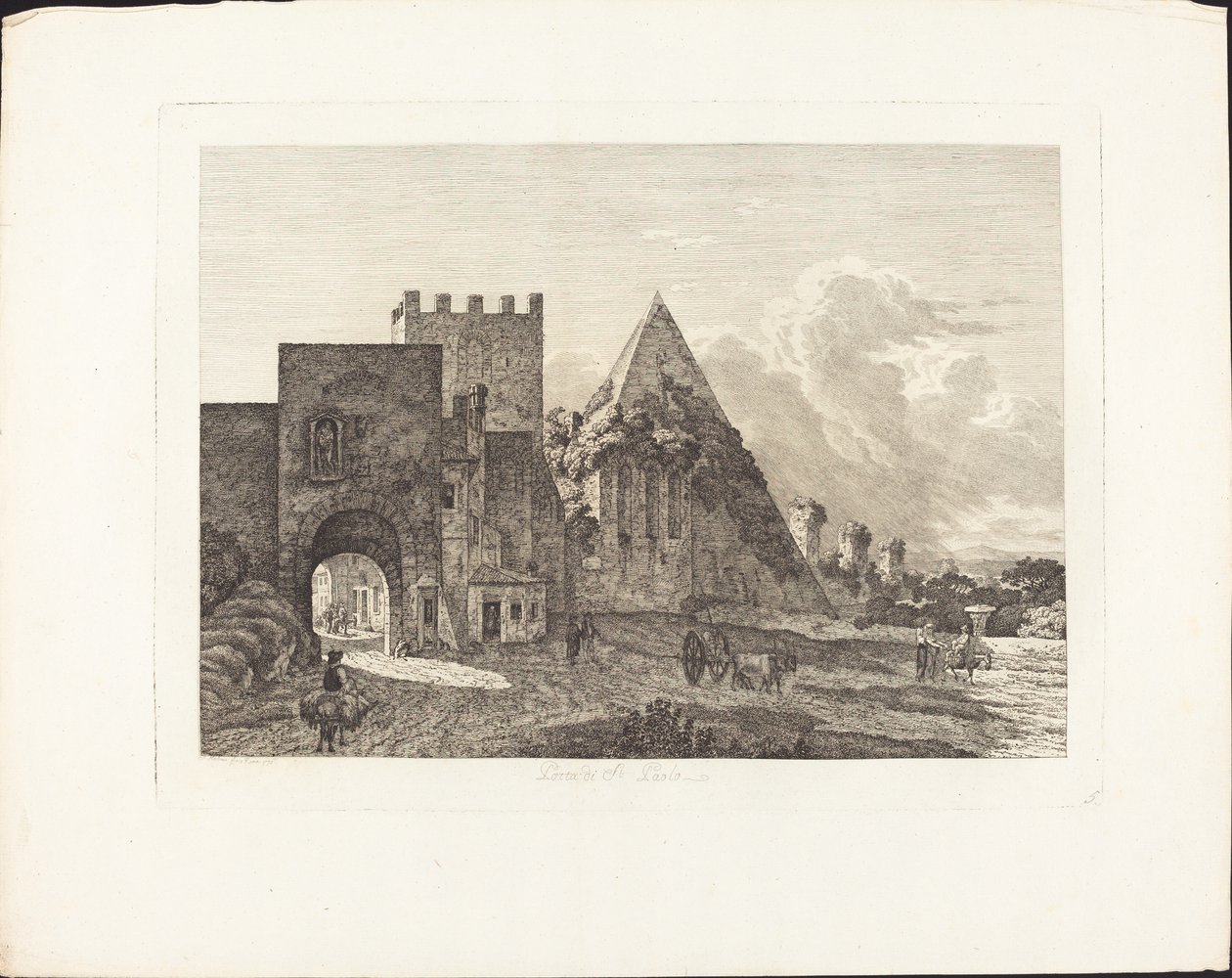 Porta di San Paolo von Jacob Wilhelm Mechau