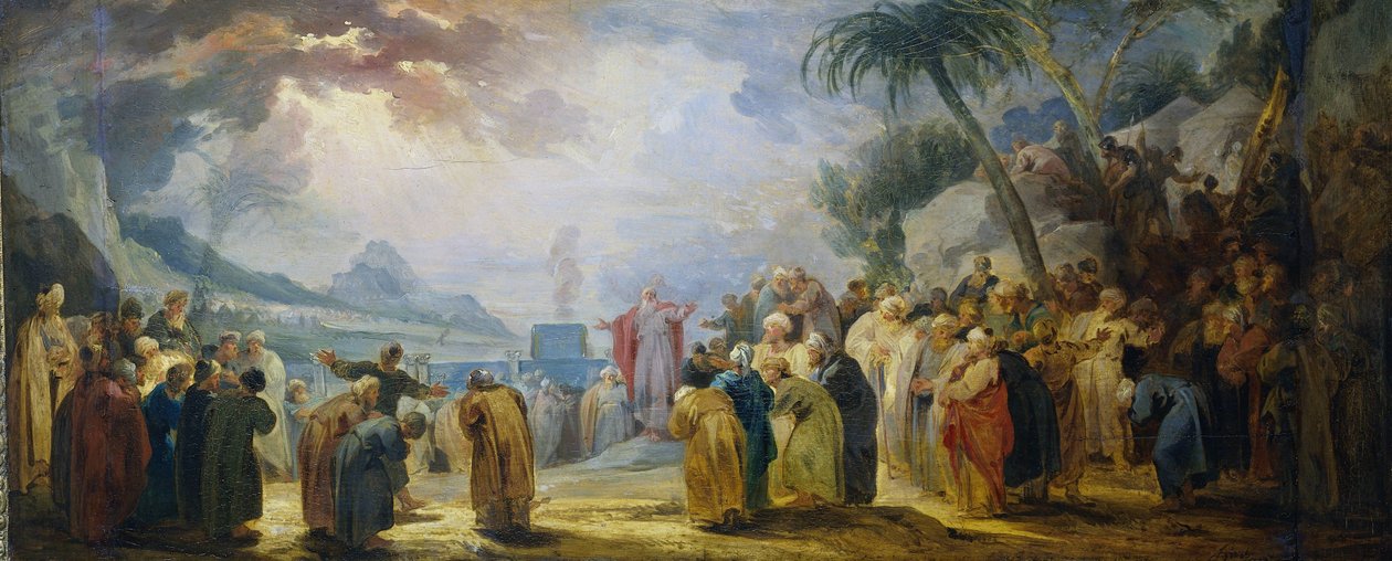 Moses wählt die siebzig Ältesten von Jacob de Wit