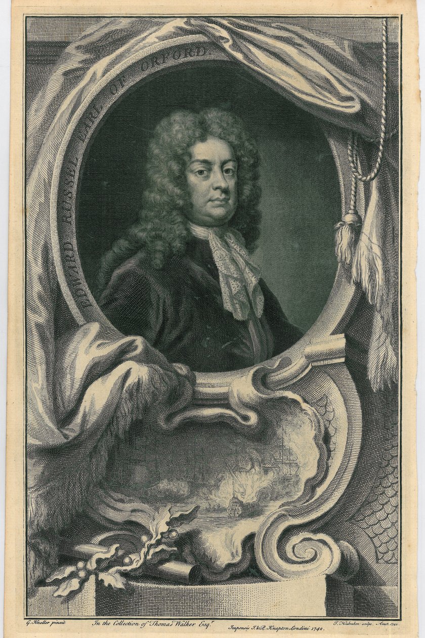 Edward Russell, Earl of Orford, ca. 1742 von Jacobus Houbraken