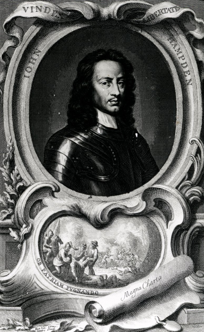 John Hampden, 1740 von Jacobus Houbraken