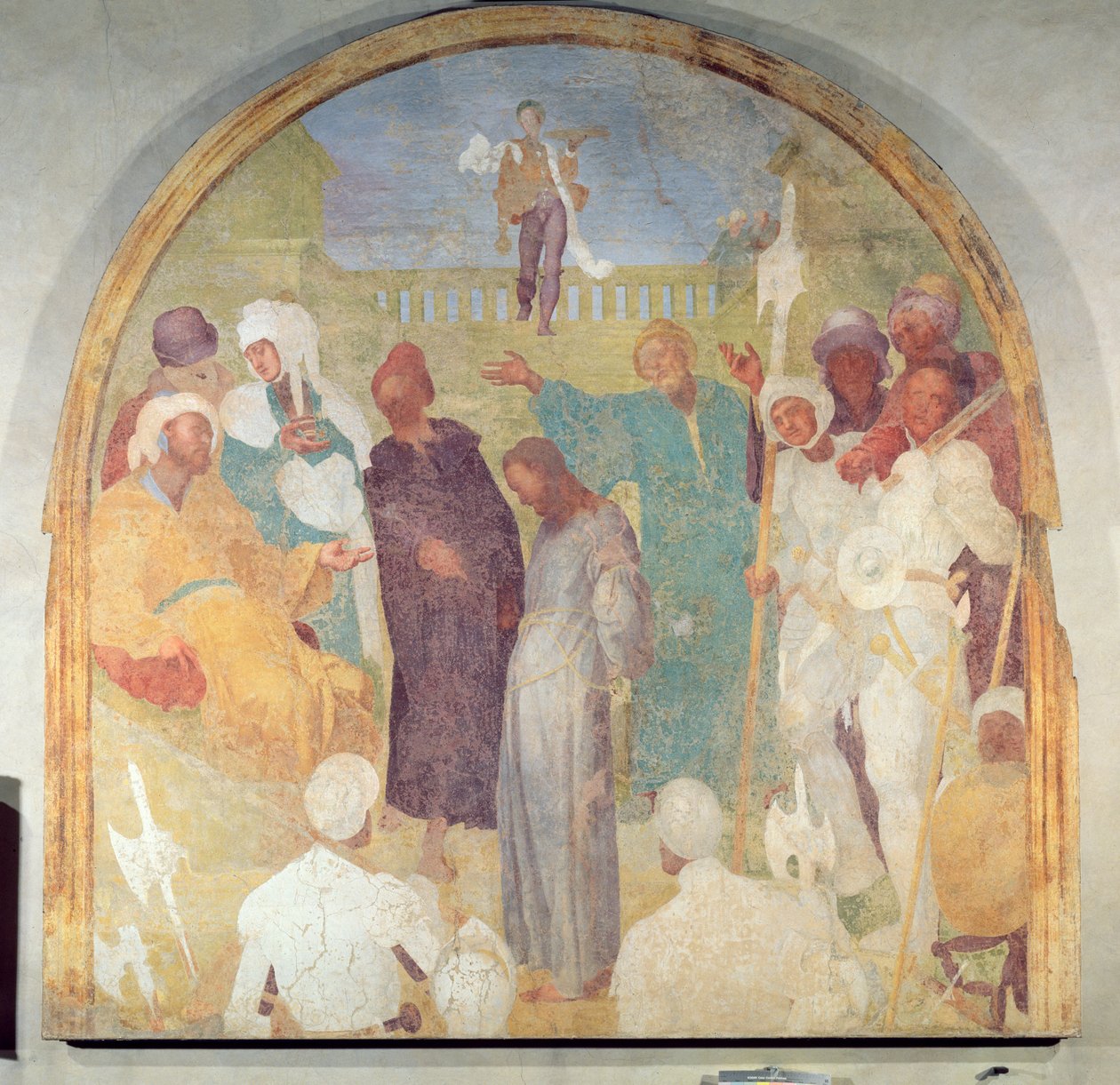 Christus vor Pilatus, Lunette aus dem Freskenzyklus der Passion, 1523-6 von Jacopo Pontormo