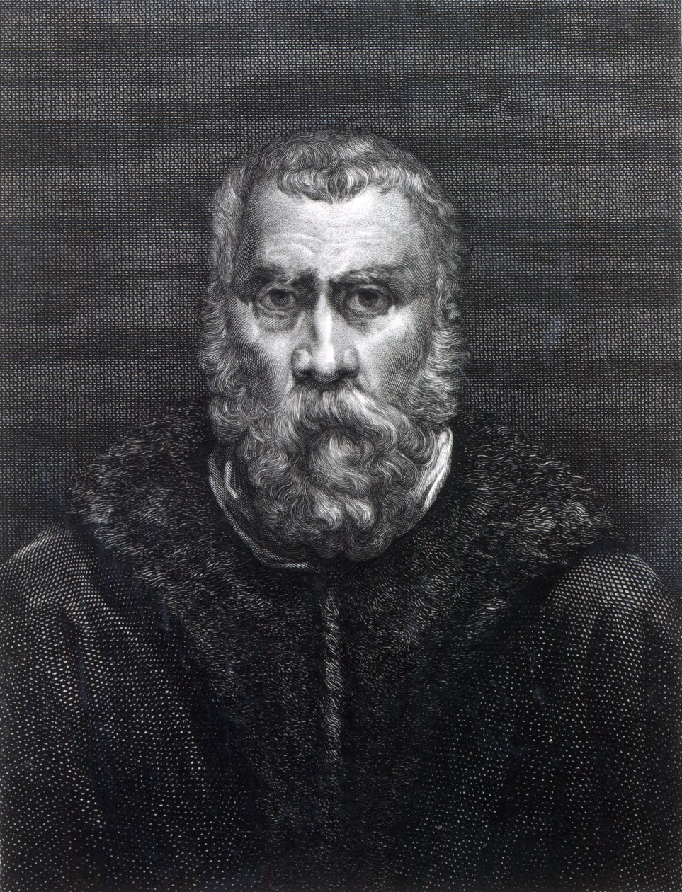 Tintoretto, graviert von Delaistre von Jacopo Robusti Tintoretto