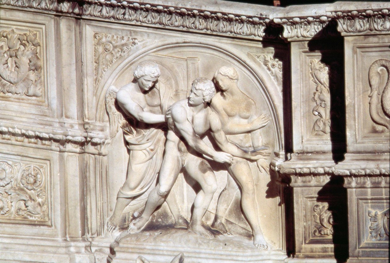 Fonte Gaia (Marmor) (Detail) von Jacopo della Quercia