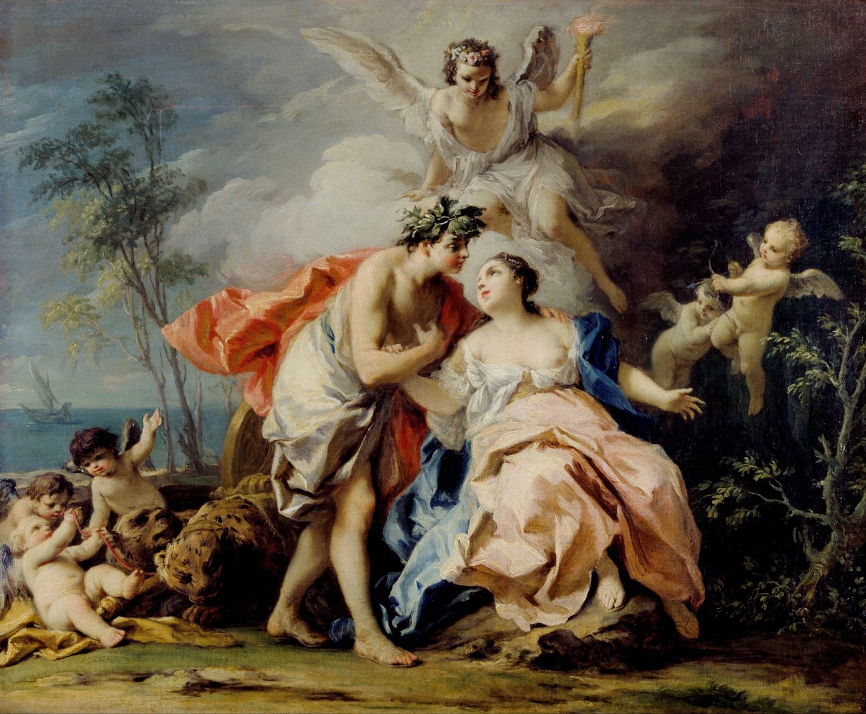Bacchus und Ariadne von Jacopo Amigoni