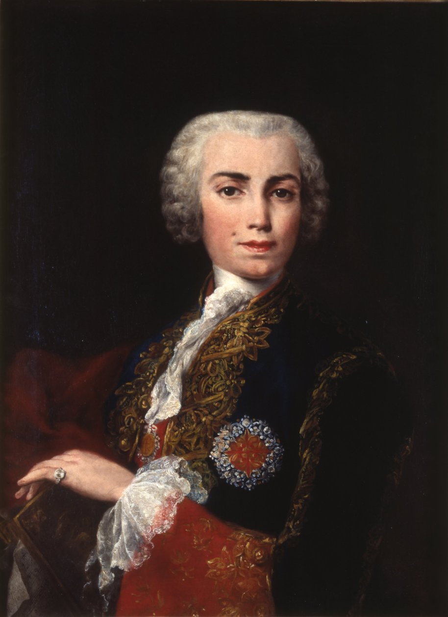Porträt von Carlo Maria Broschi, Farinelli von Jacopo Amigoni