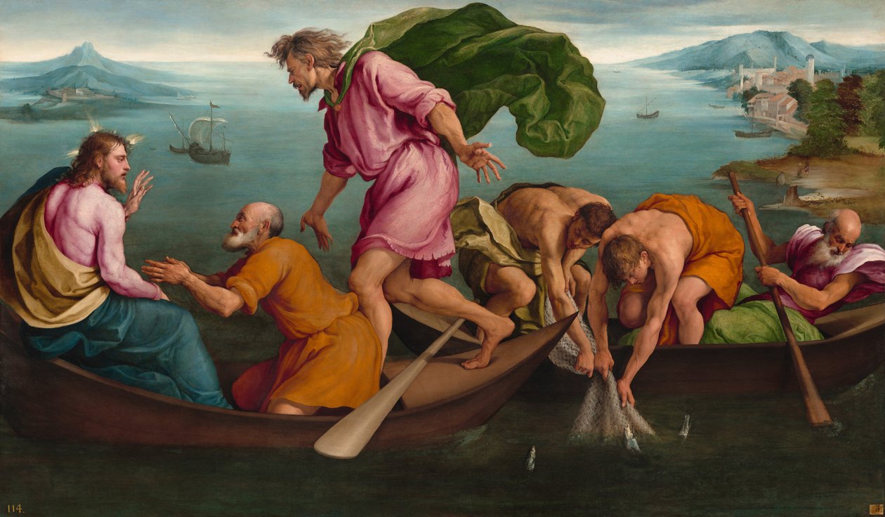 Der wunderbare Fischfang von Jacopo Bassano