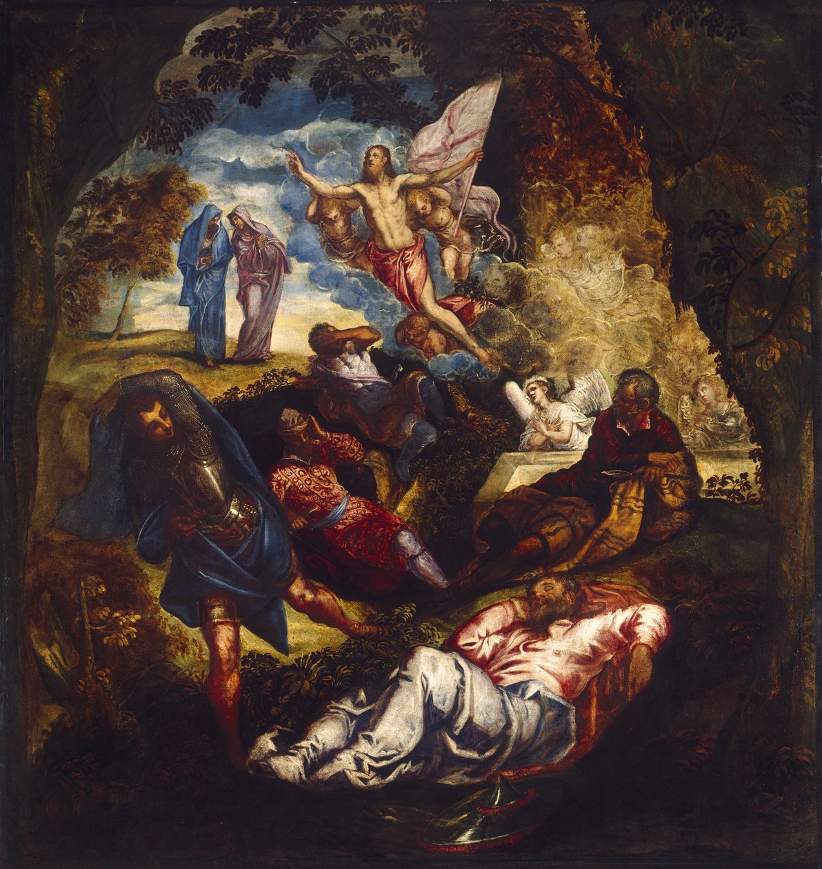 Die Auferstehung Christi, Mitte der 1550er bis Anfang der 1570er Jahre von Jacopo Tintoretto