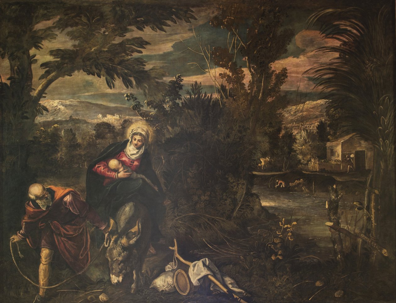 Die Flucht nach Ägypten von Jacopo Tintoretto