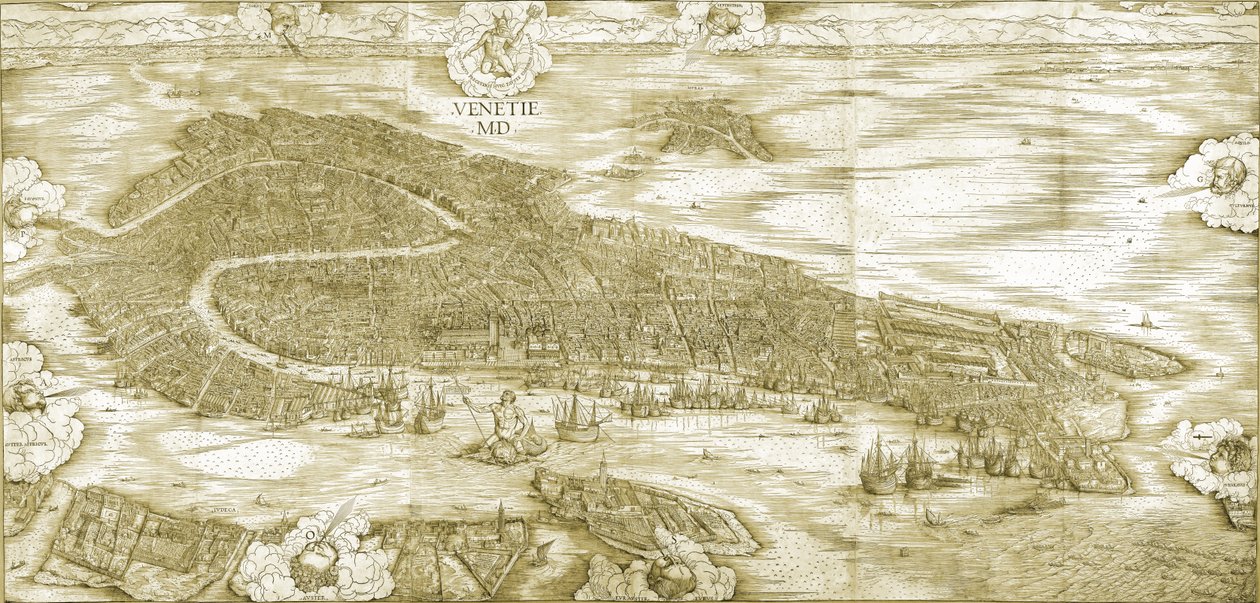 Ansicht von Venedig von Jacopo de Barbari
