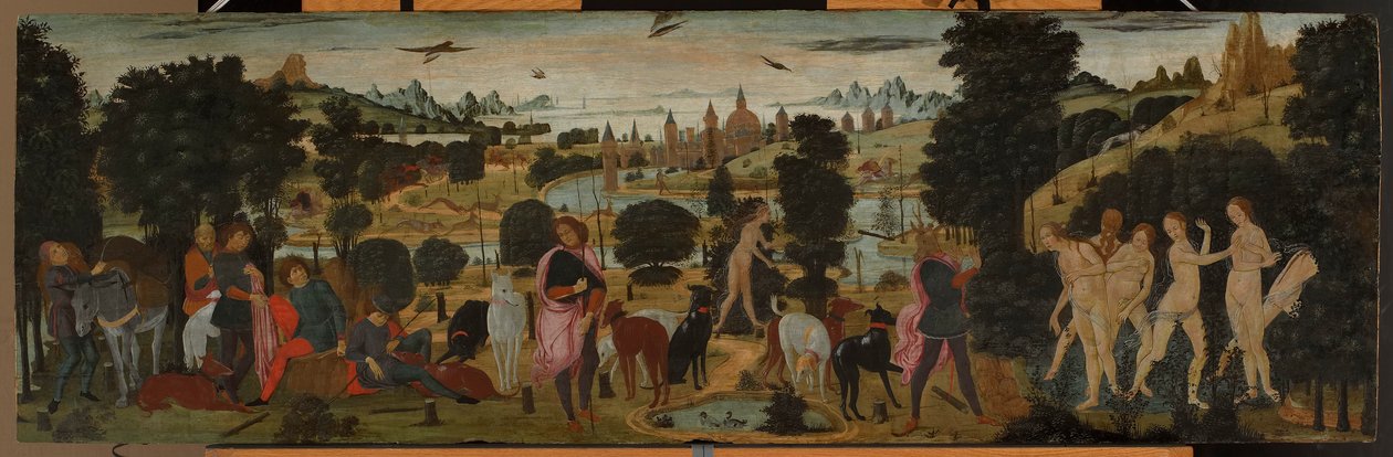 Diana und Actaeon von Jacopo del Sellaio