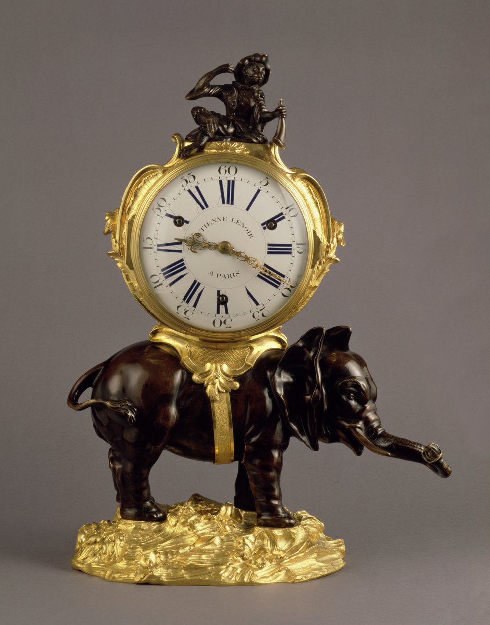 Louis XV Kaminuhr, um 1750 von Jean Jacques Caffieri