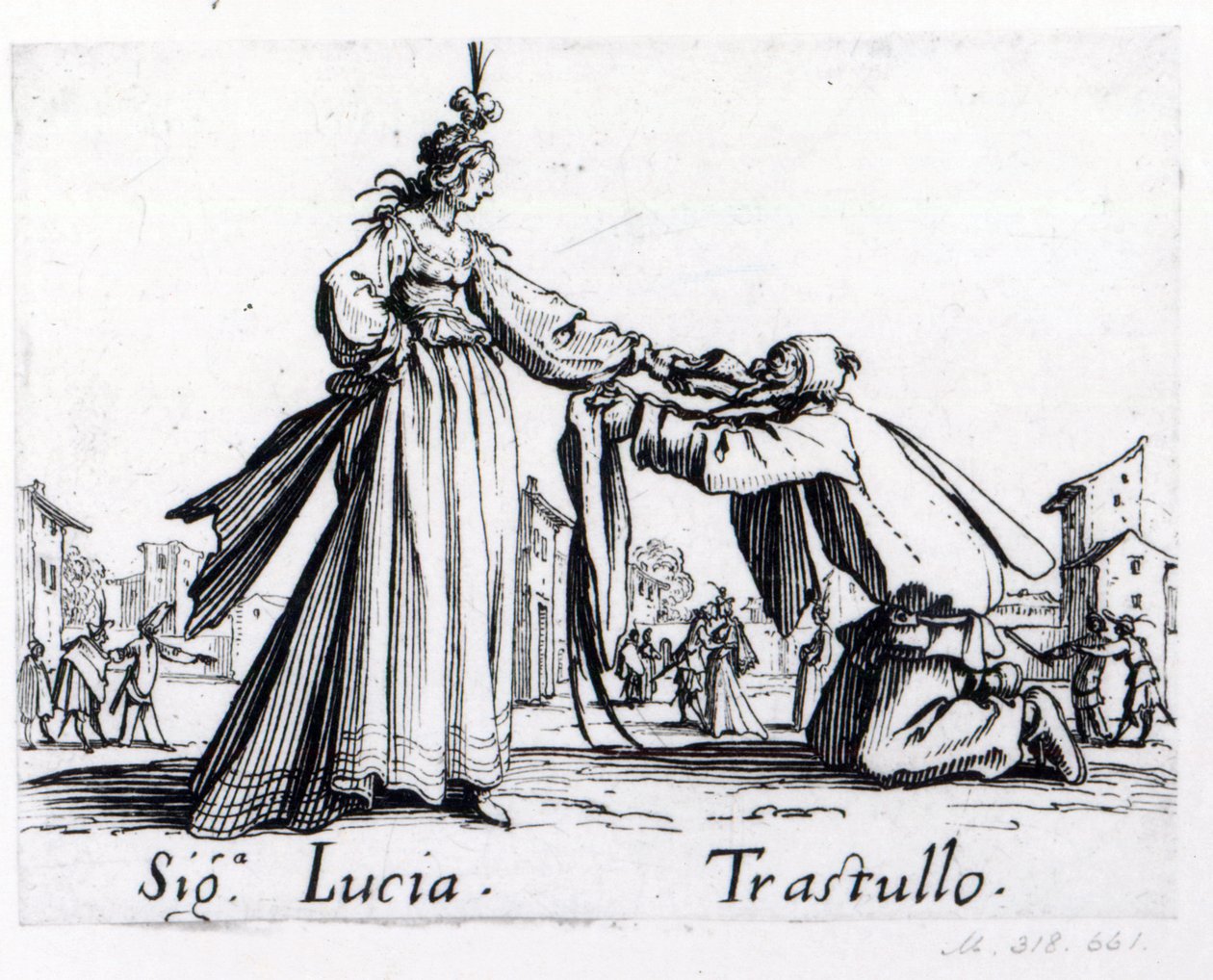 Balli de Sfessania, ca. 1622 von Jacques Callot