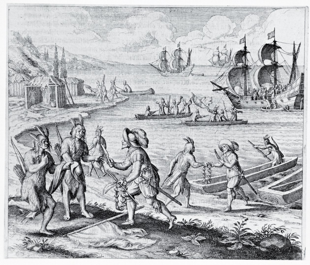 Englischer Handel mit Indianern der Westindischen Inseln, aus 
