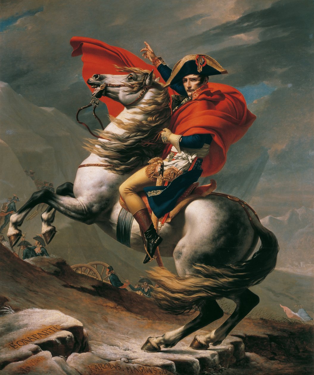 Napoleon überquert die Alpen von Jacques Louis David