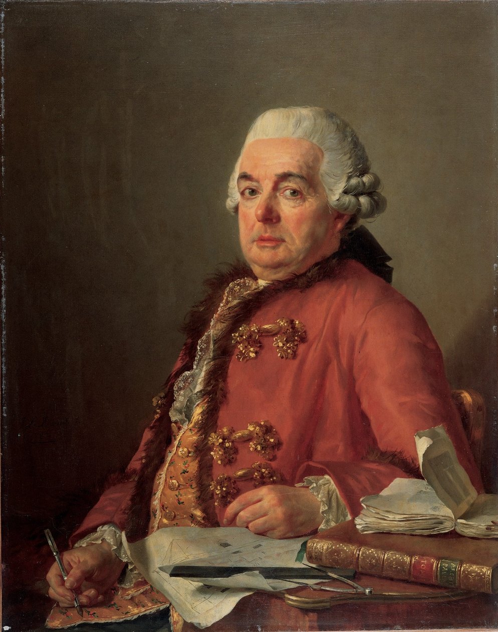 Porträt von Jacques-François Desmaisons von Jacques Louis David