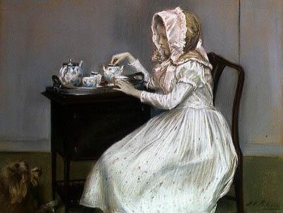 Teestunde von Jacques Emile Blanche