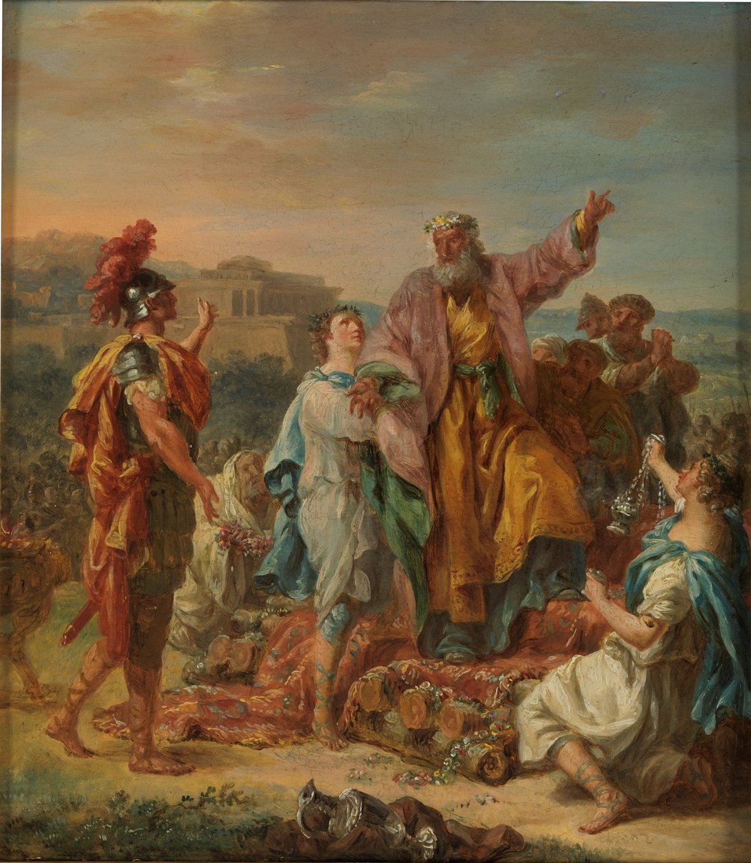 Der Tod des Kalanos von Jacques Antoine Beaufort