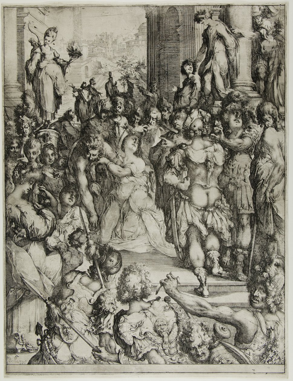 Das Martyrium der Heiligen Lucia von Jacques Bellange
