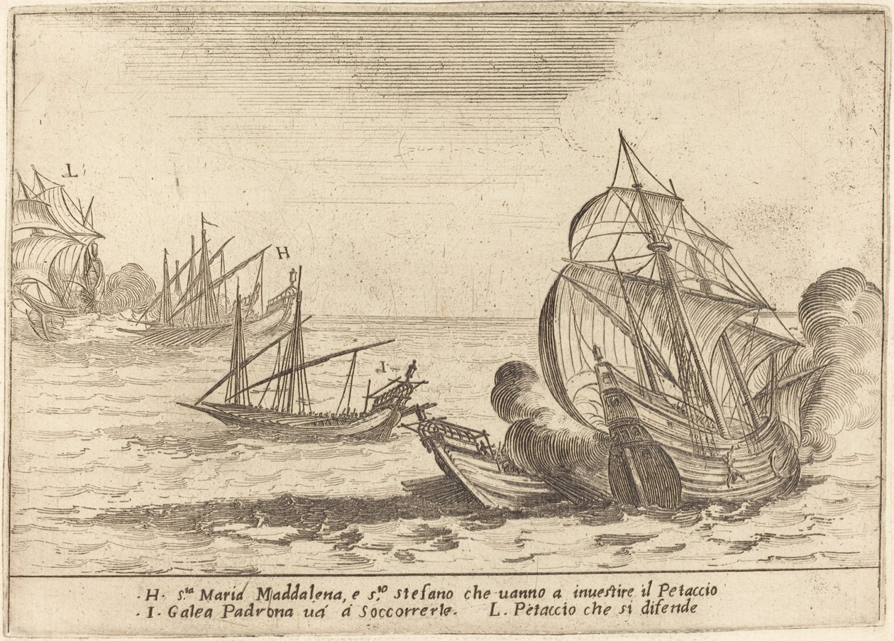 Entern des Petaccio von Jacques Callot