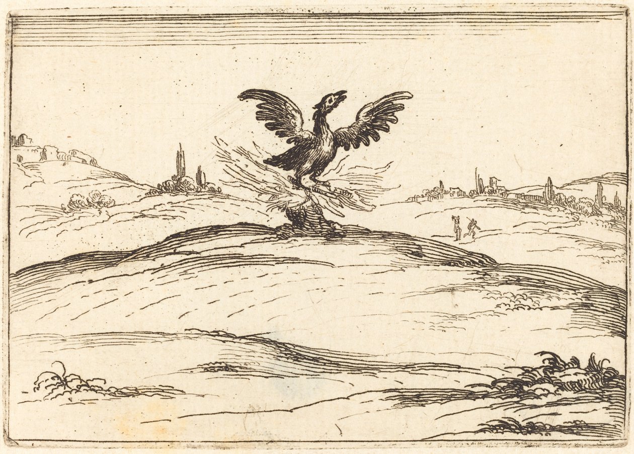 Brennender Phönix von Jacques Callot