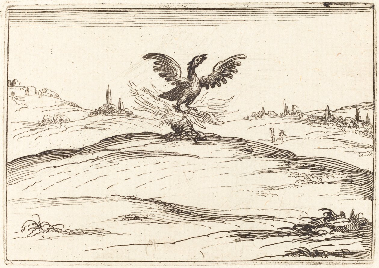 Brennender Phönix von Jacques Callot