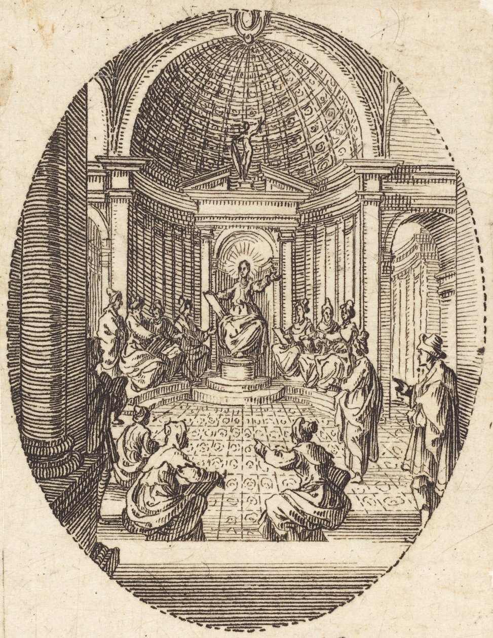 Christus unter den Ärzten von Jacques Callot