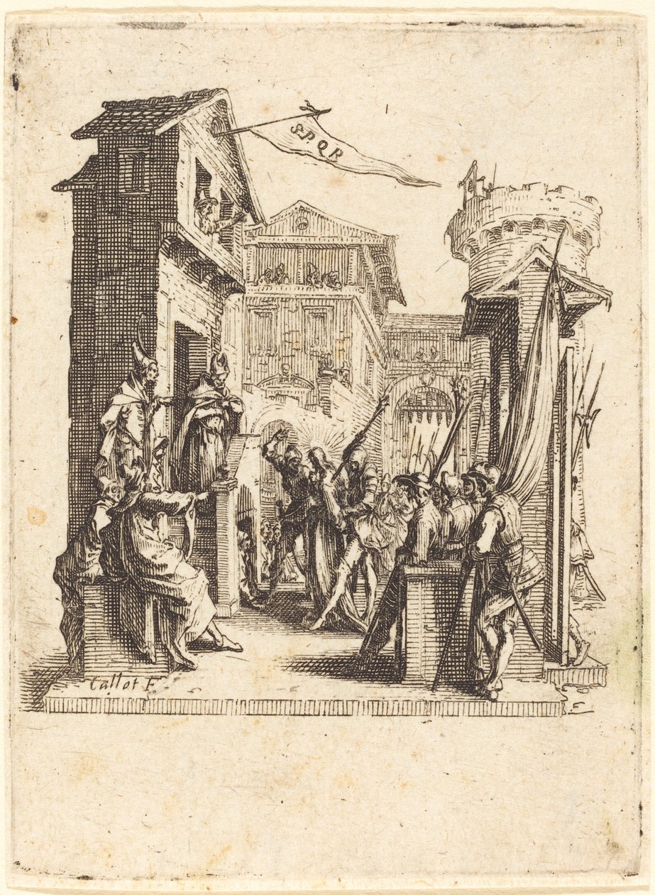 Christus vor Kaiphas von Jacques Callot