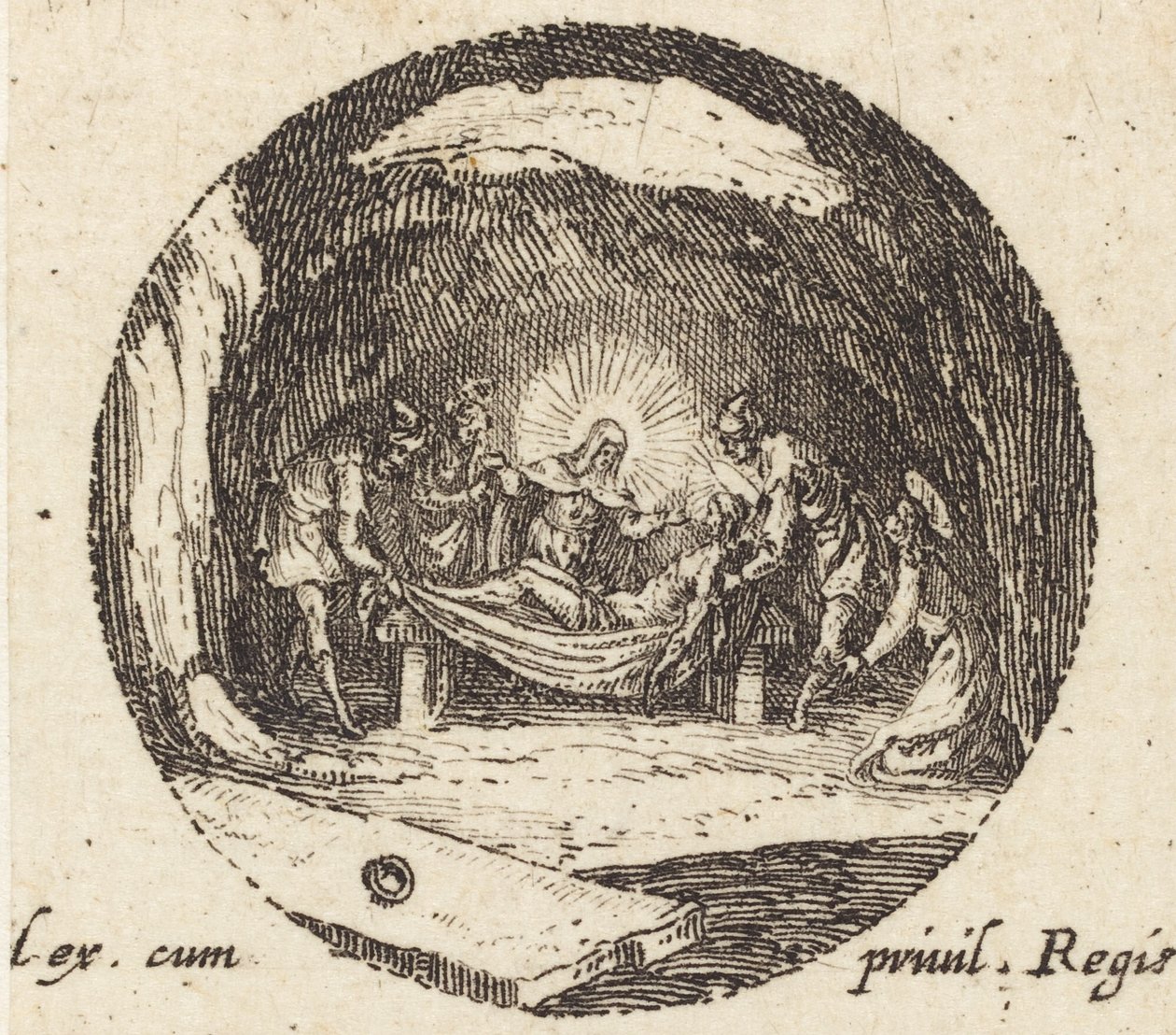 Christus in der Vorhölle von Jacques Callot
