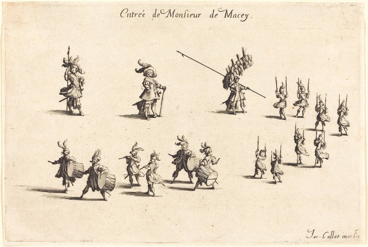 Einzug von M. de Macey von Jacques Callot