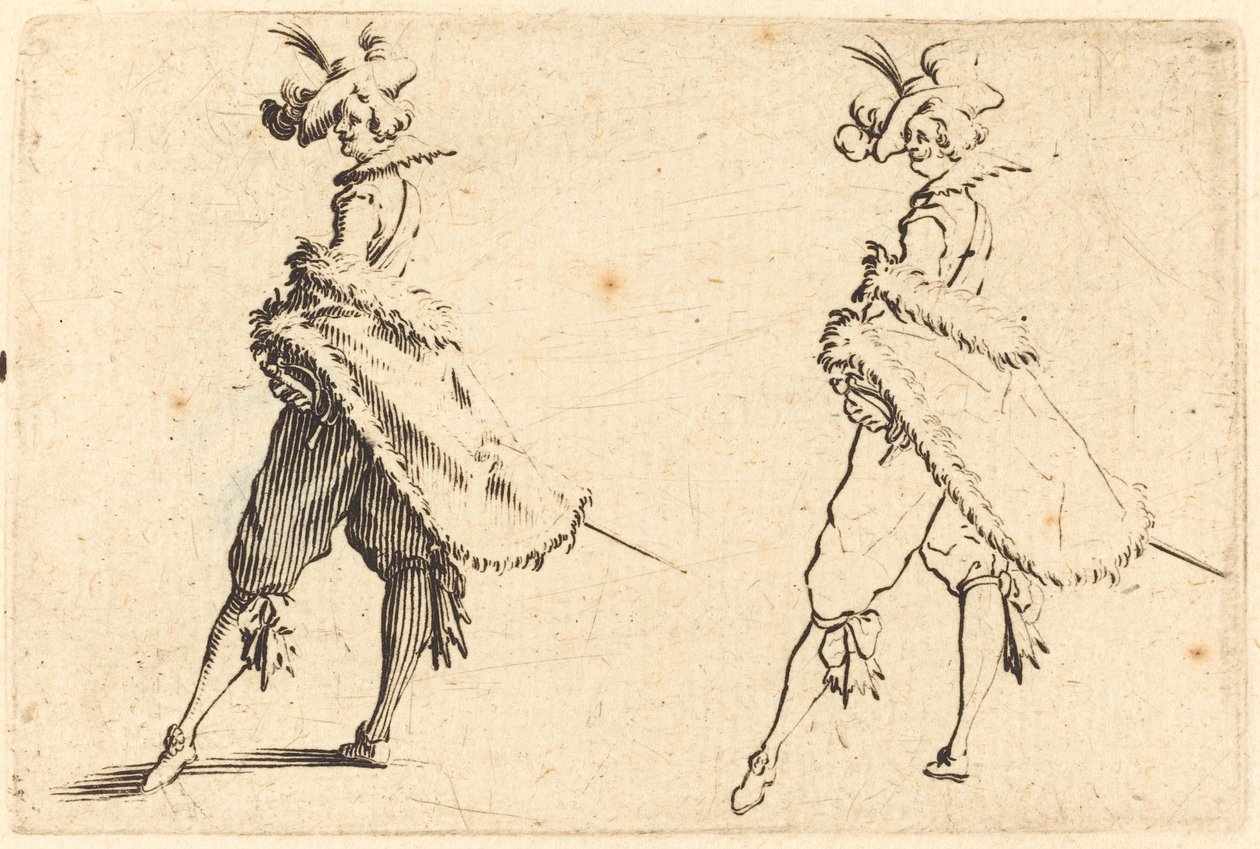 Herr von der Seite gesehen von Jacques Callot