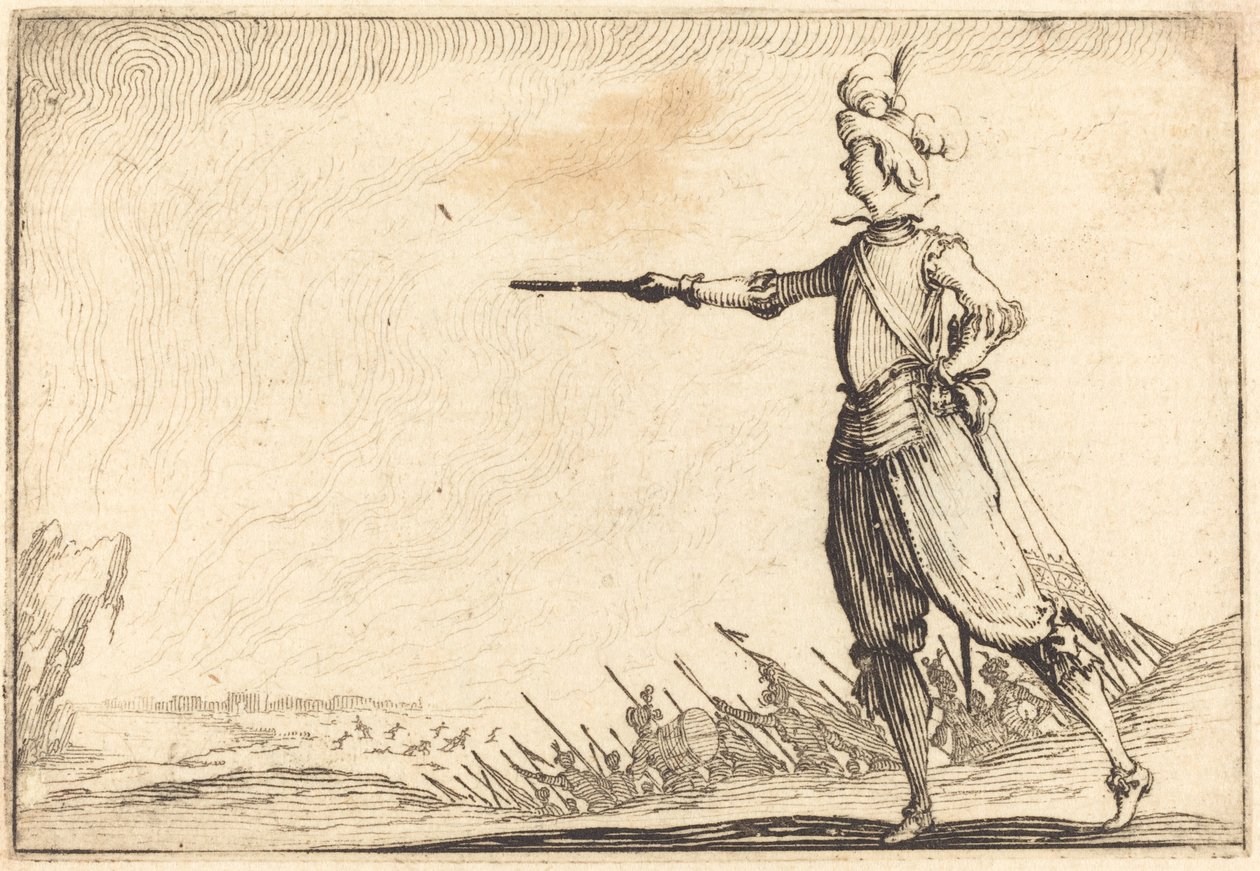 Militärkommandant zu Fuß von Jacques Callot