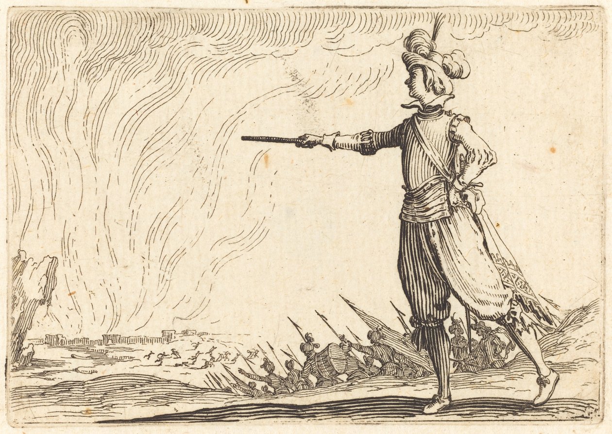 Militärkommandant zu Fuß, ca. 1622 von Jacques Callot