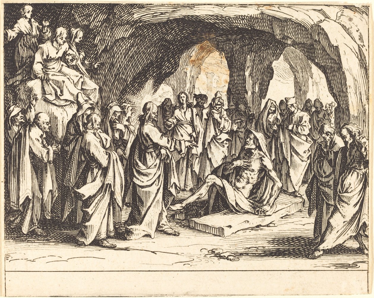 Die Auferweckung des Lazarus von Jacques Callot