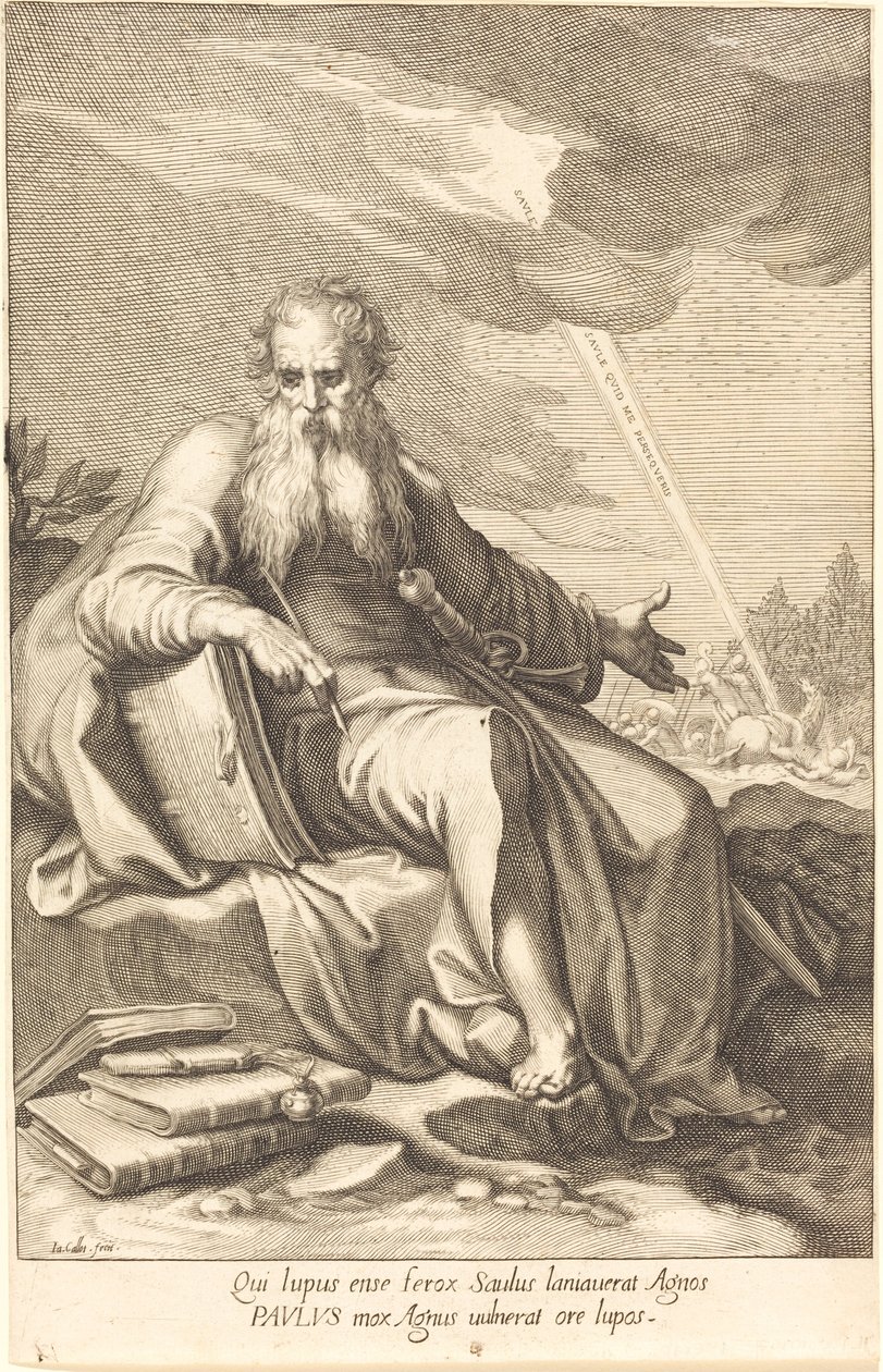 Heiliger Paulus, sitzend von Jacques Callot