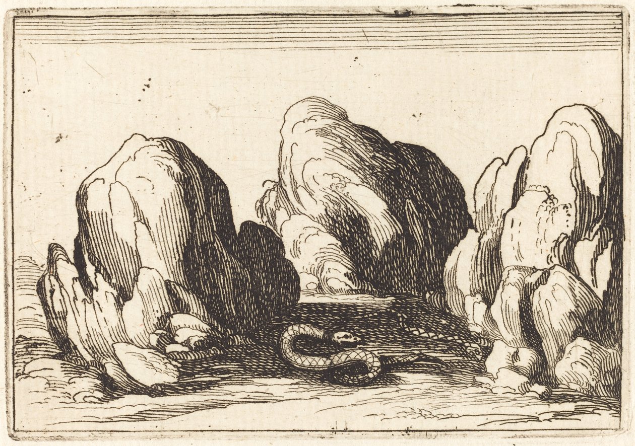 Schlange von Jacques Callot