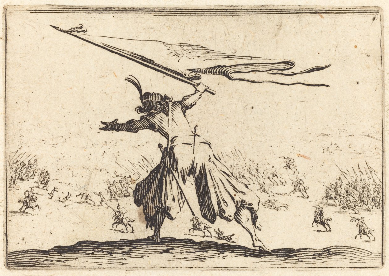 Fahnenträger von Jacques Callot